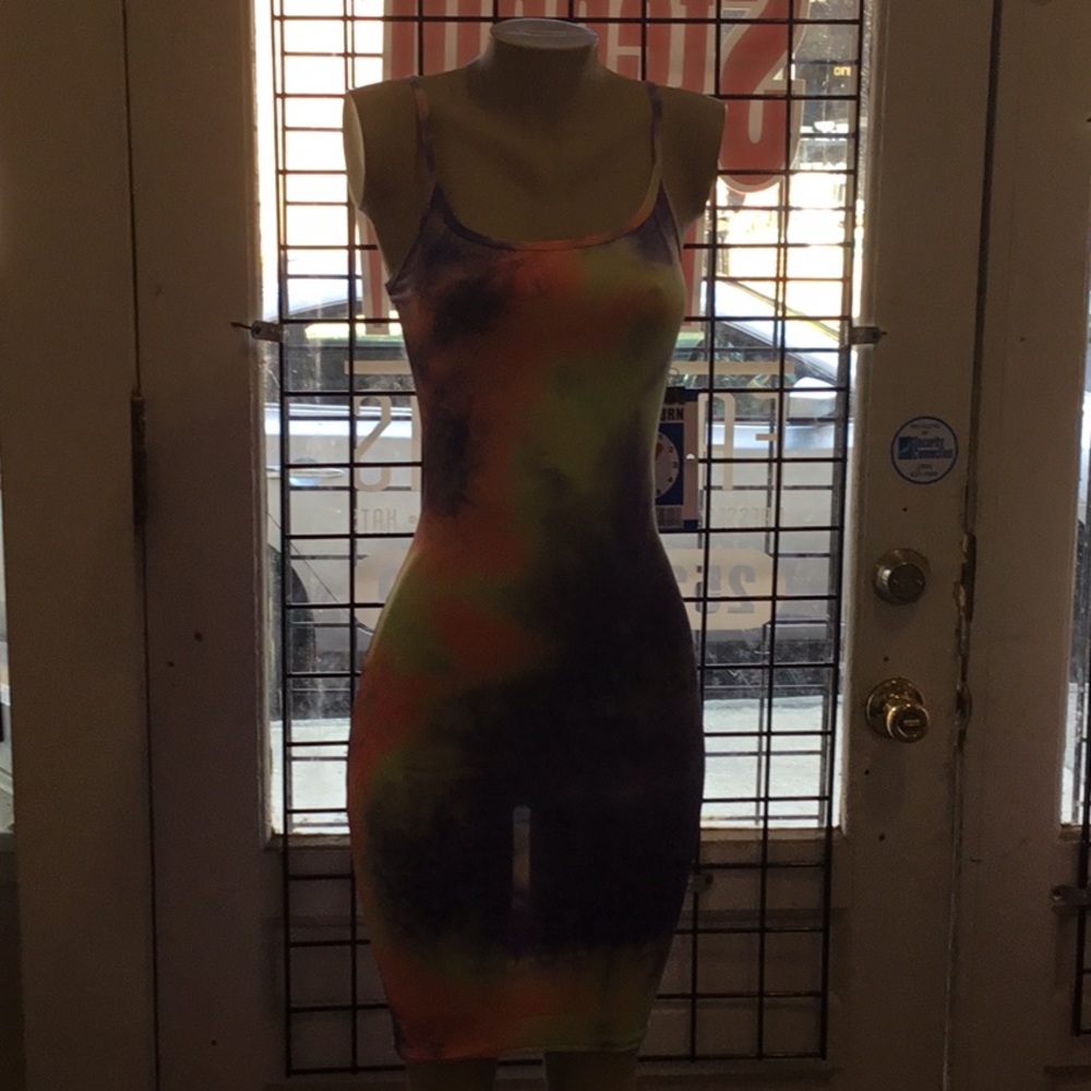 Tye dye midi dress